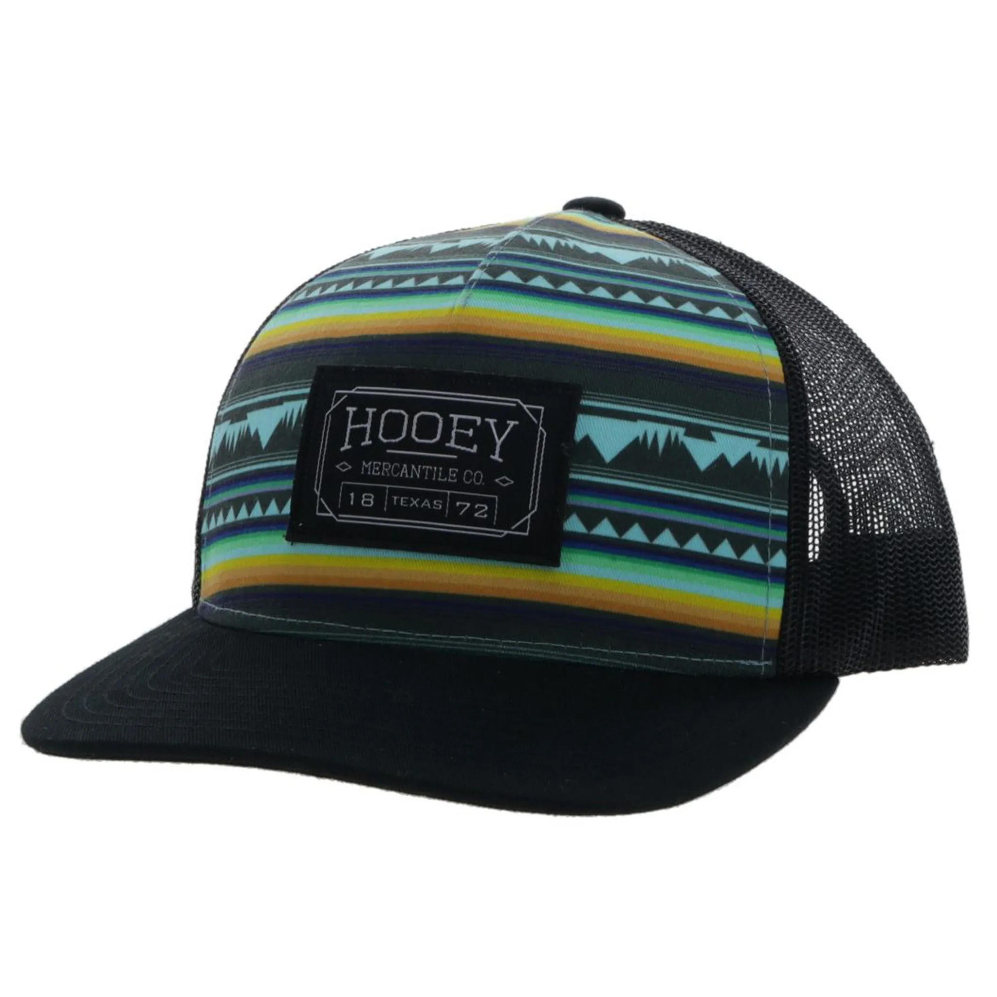 Hooey Doc Turquoise & Black Aztec Cap