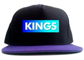 Kings Blue Gradient 2 Tone Snapback Hat