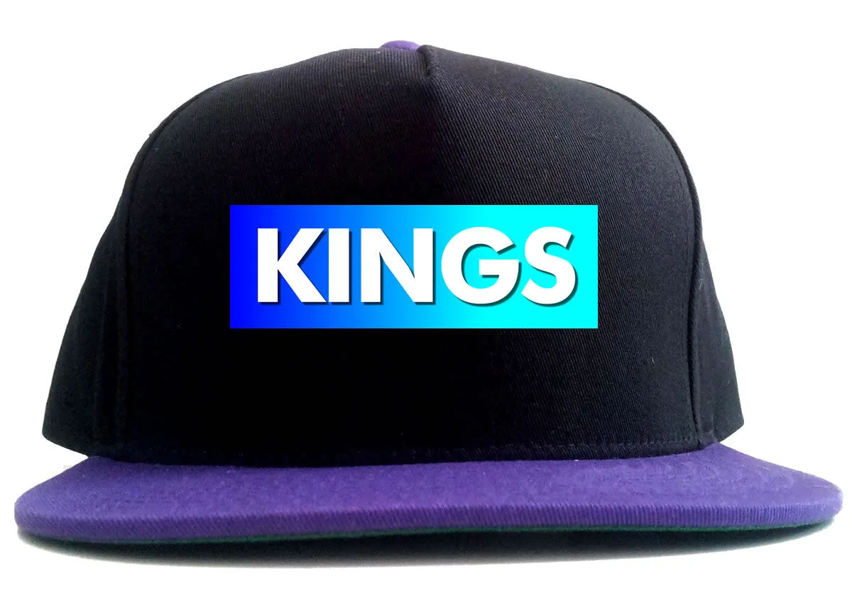 Kings Blue Gradient 2 Tone Snapback Hat