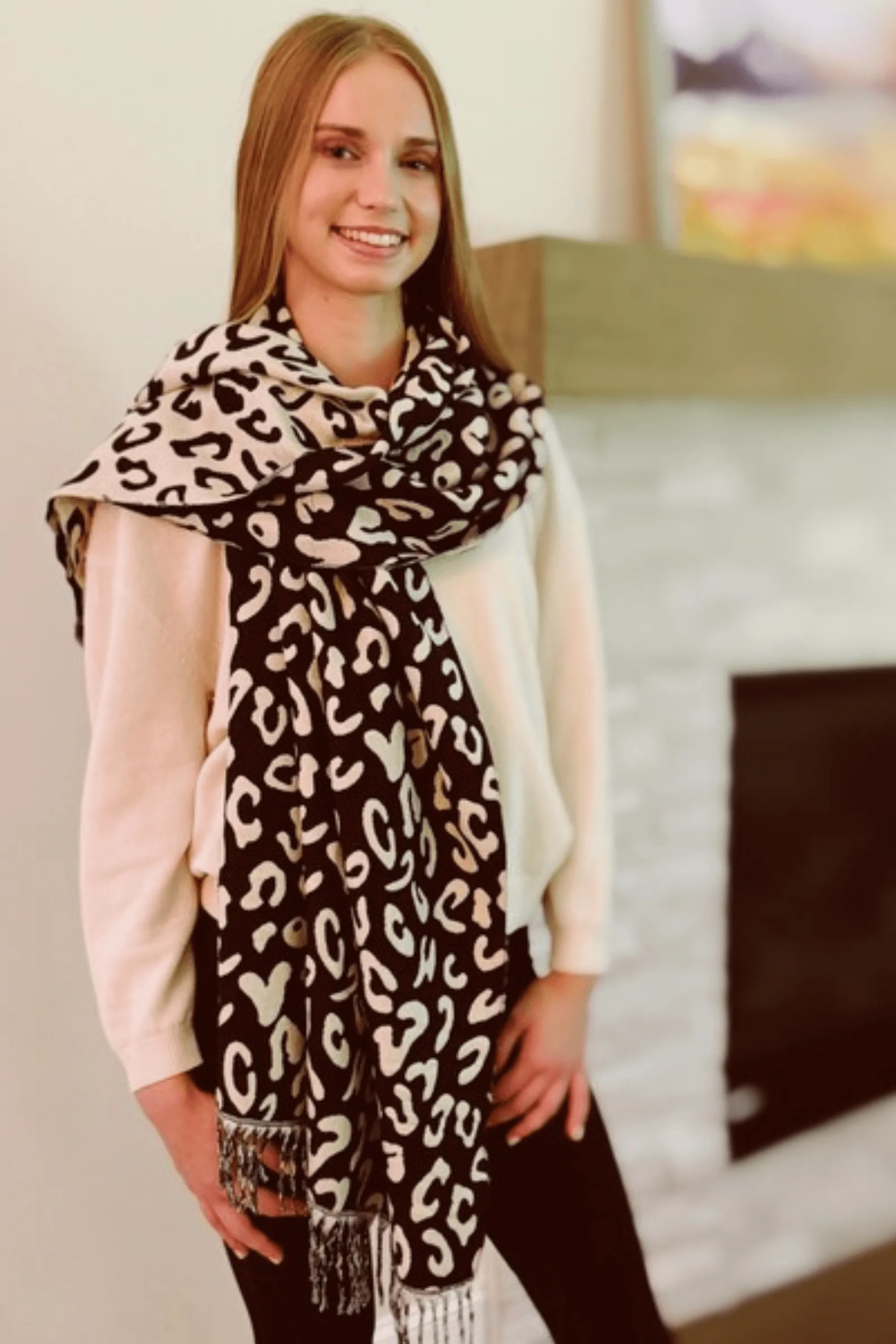 Leopard Pattern Scarf