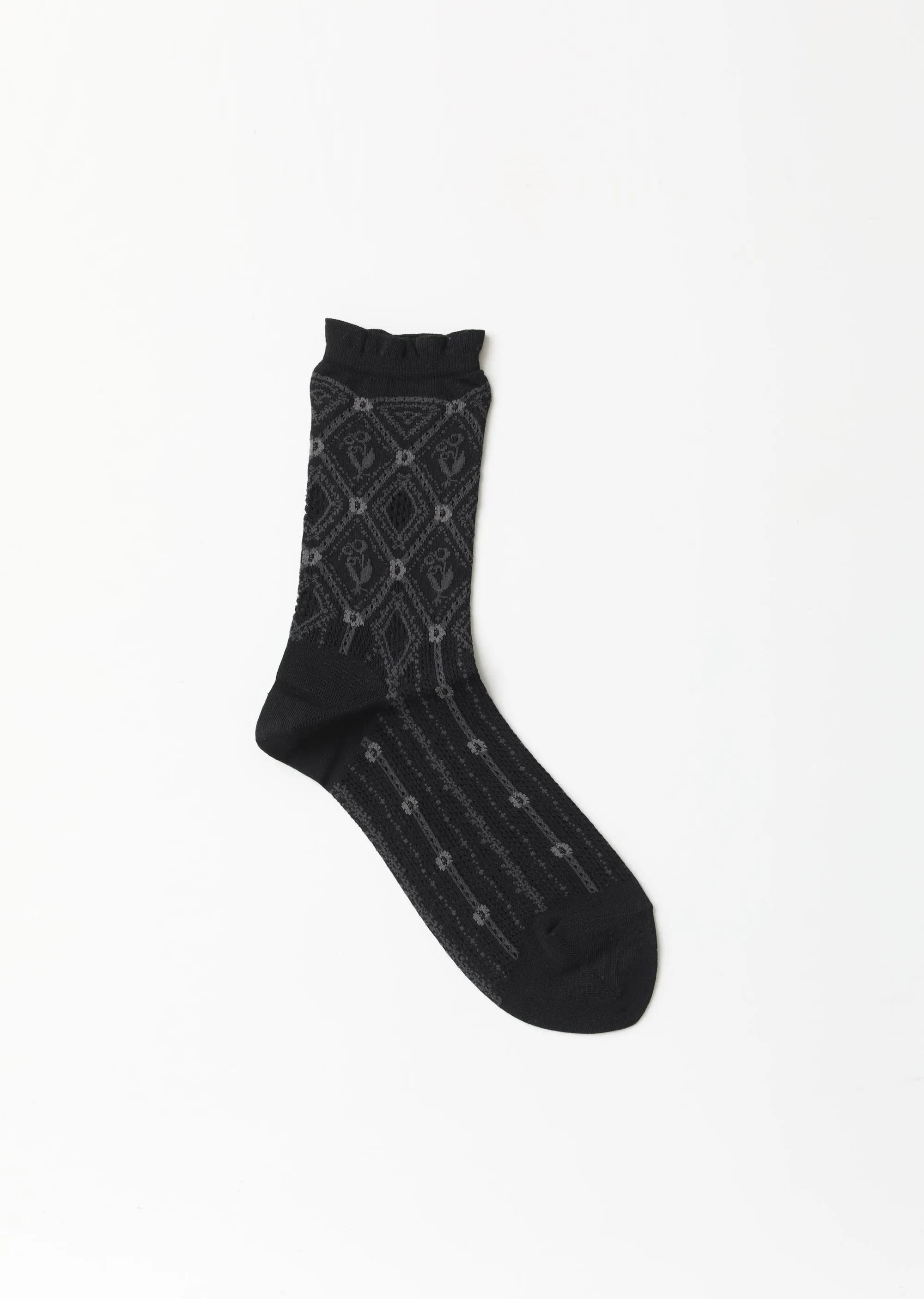 Lilies Stretch Cotton Socks