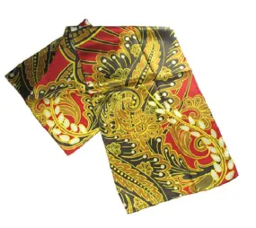 Paisley & Pods w/Red - Pangborn Design Scarf