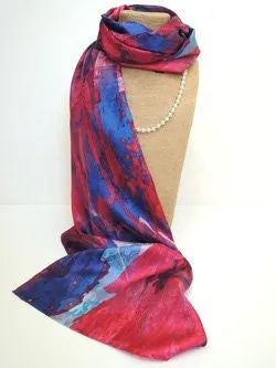 Pangborn Burst of Berries XL Oblong Silk Scarf