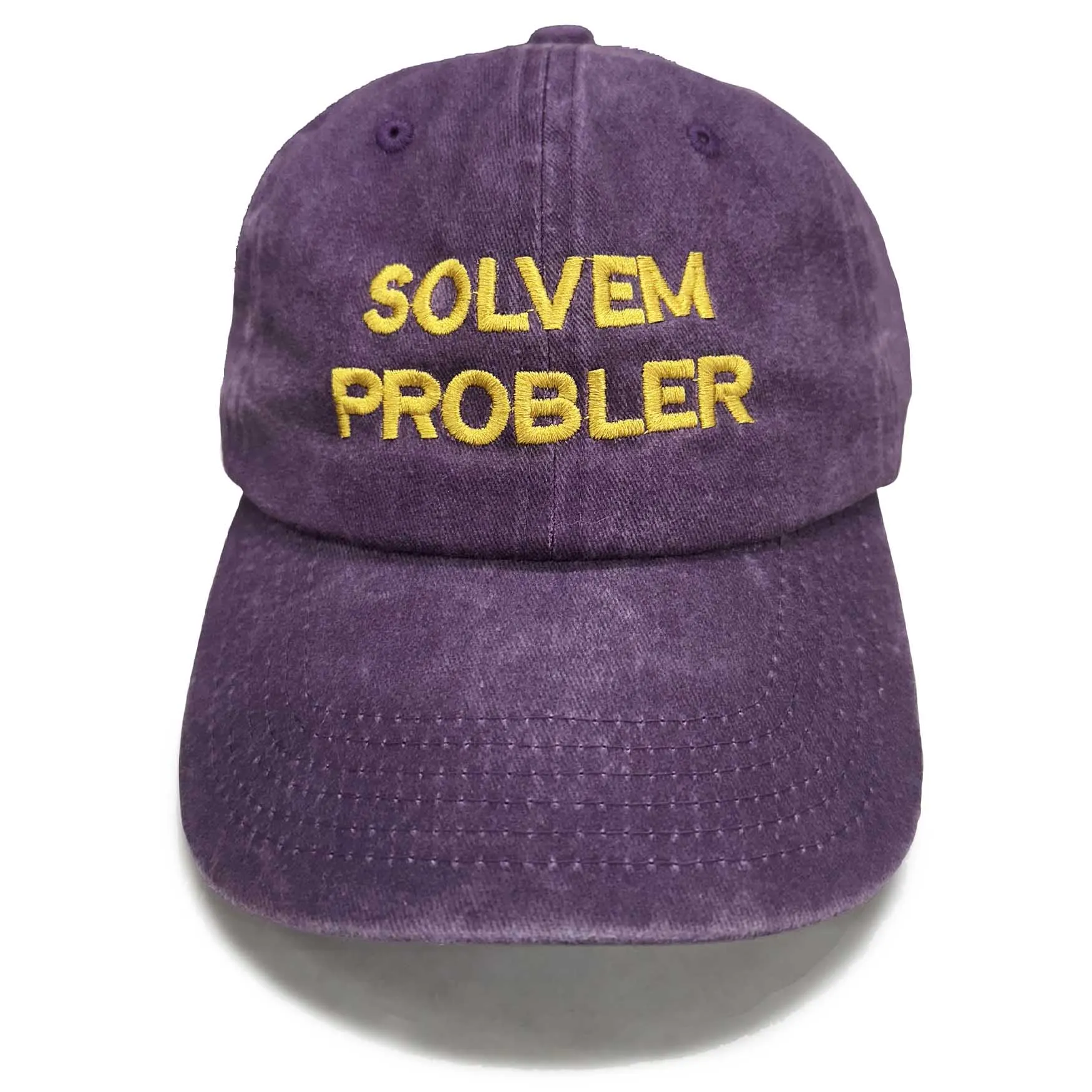 "Solvem Probler" 6 Panel Low Profile Embroidered Hat