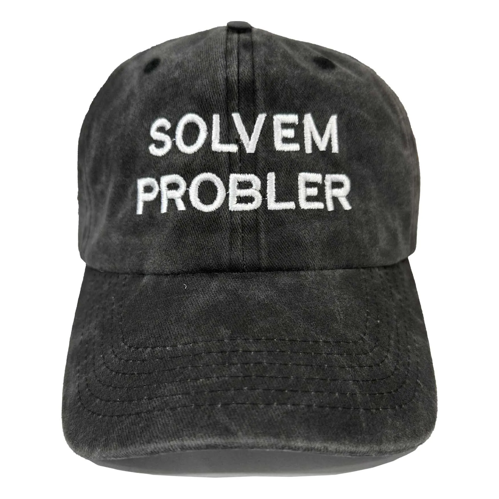 "Solvem Probler" 6 Panel Low Profile Embroidered Hat