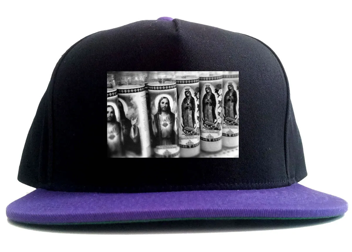 Religious Candles Photography by John Ramos 2 Tone Snapback Hat