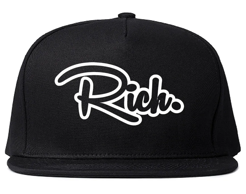 Rich Script Snapback Hat