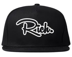 Rich Script Snapback Hat