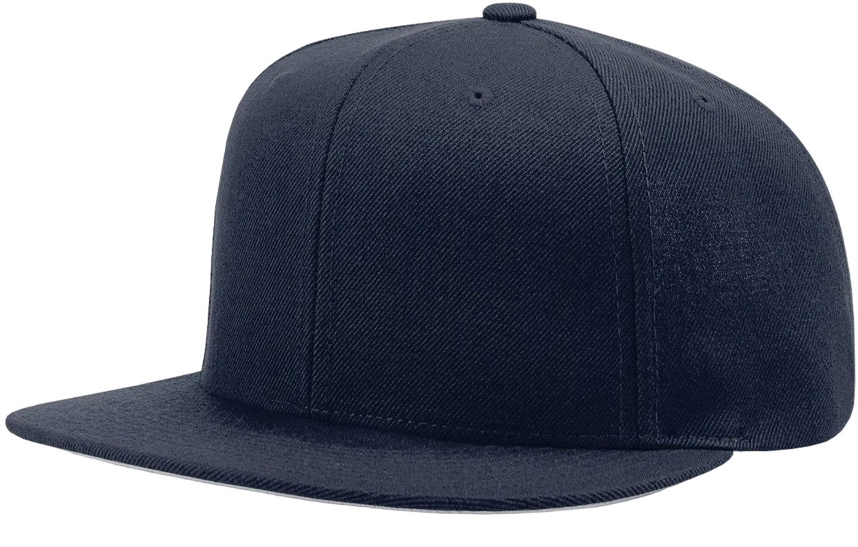 Richardson 510 Flatbill Snapback Cap Wool Blend Hat Hi-Profile Adjustable Snapback