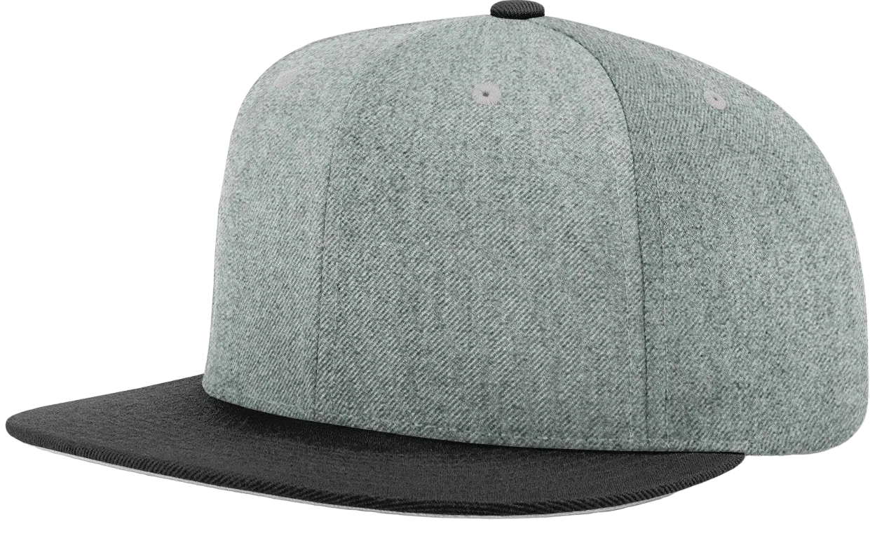 Richardson 510 Flatbill Snapback Cap Wool Blend Hat Hi-Profile Adjustable Snapback