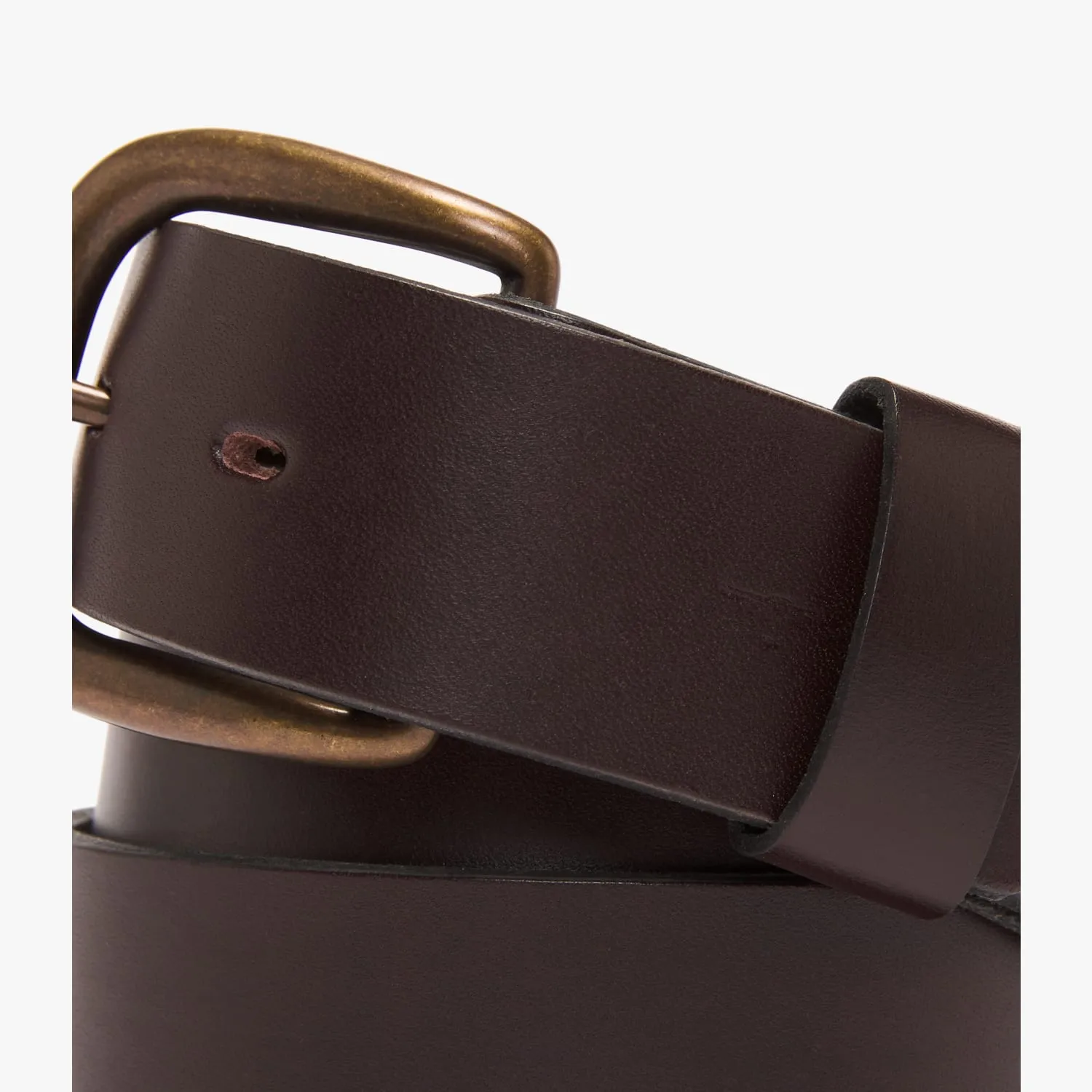 R.M.Williams - 1 1/2 Inch Traditional Belt - Brushed Metal Buckle - Chestnut