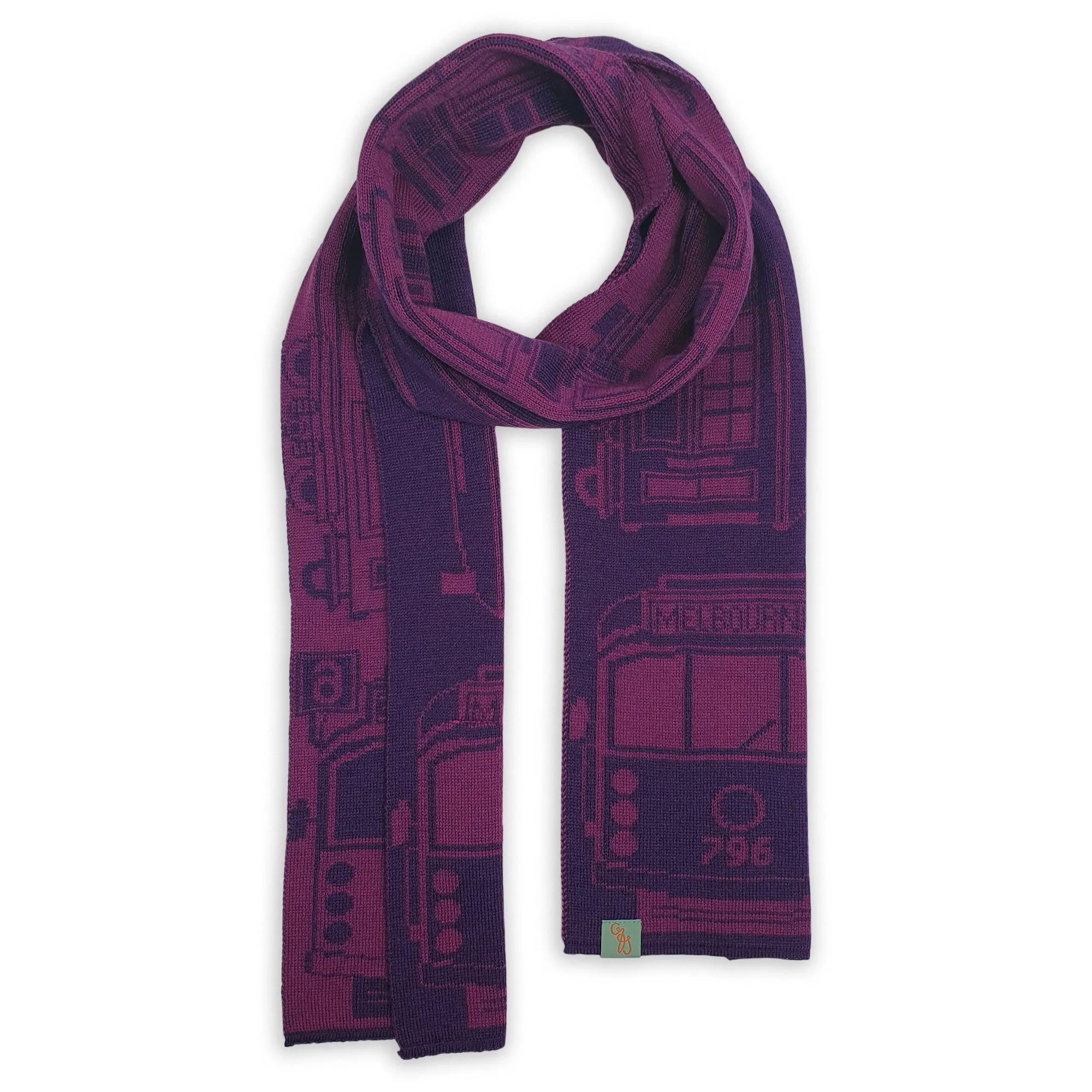 SCARVES - TRAM I AM - EXTRA FINE MERINO WOOL