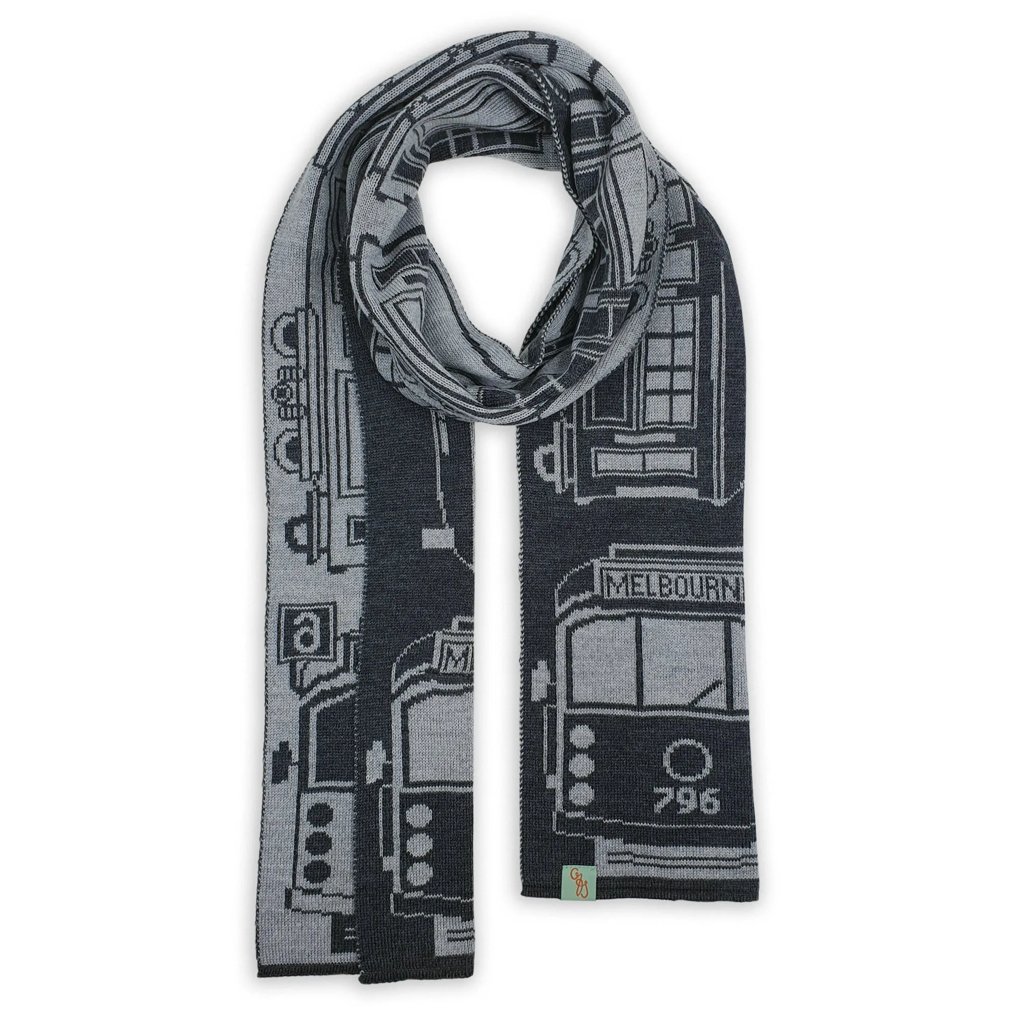 SCARVES - TRAM I AM - EXTRA FINE MERINO WOOL