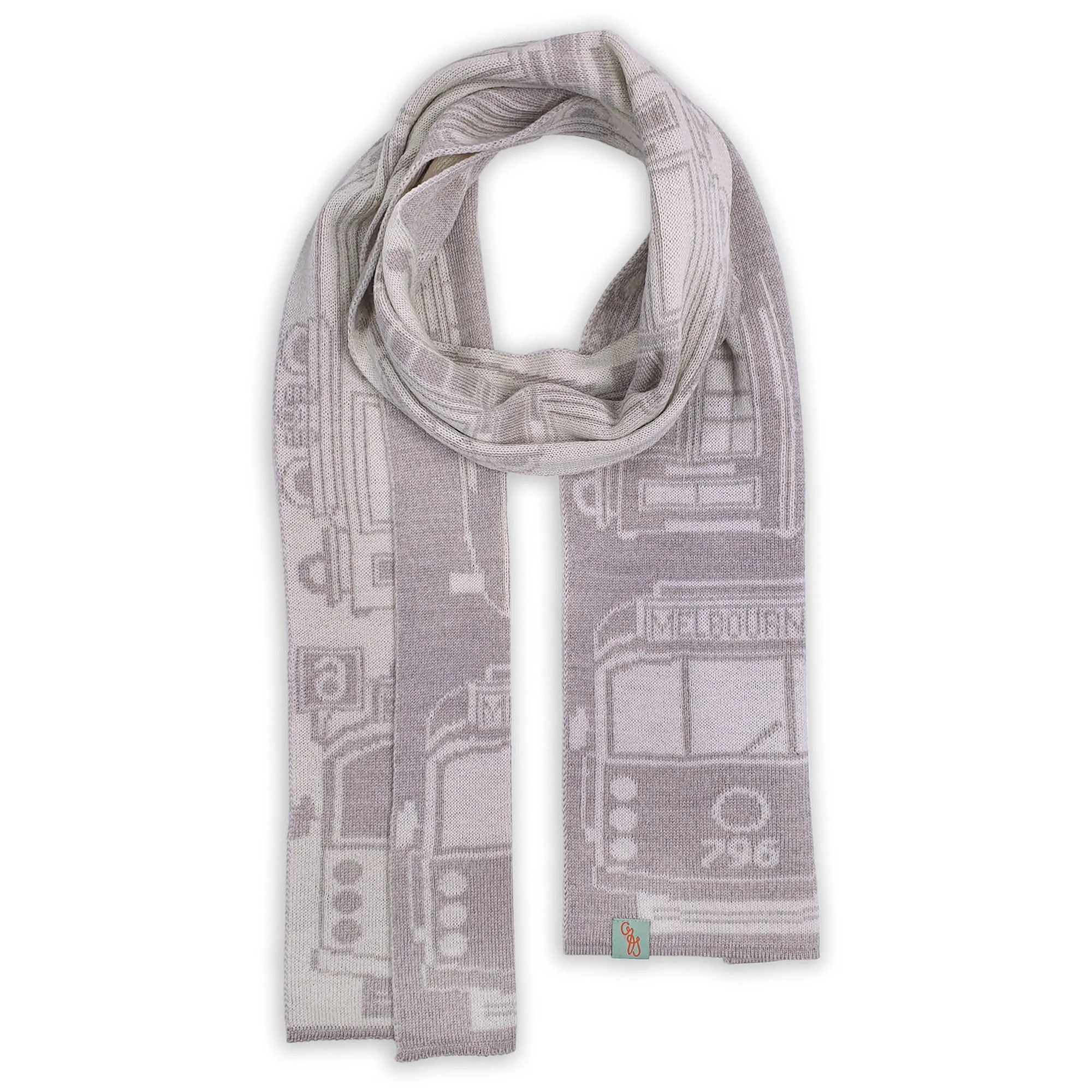 SCARVES - TRAM I AM - EXTRA FINE MERINO WOOL