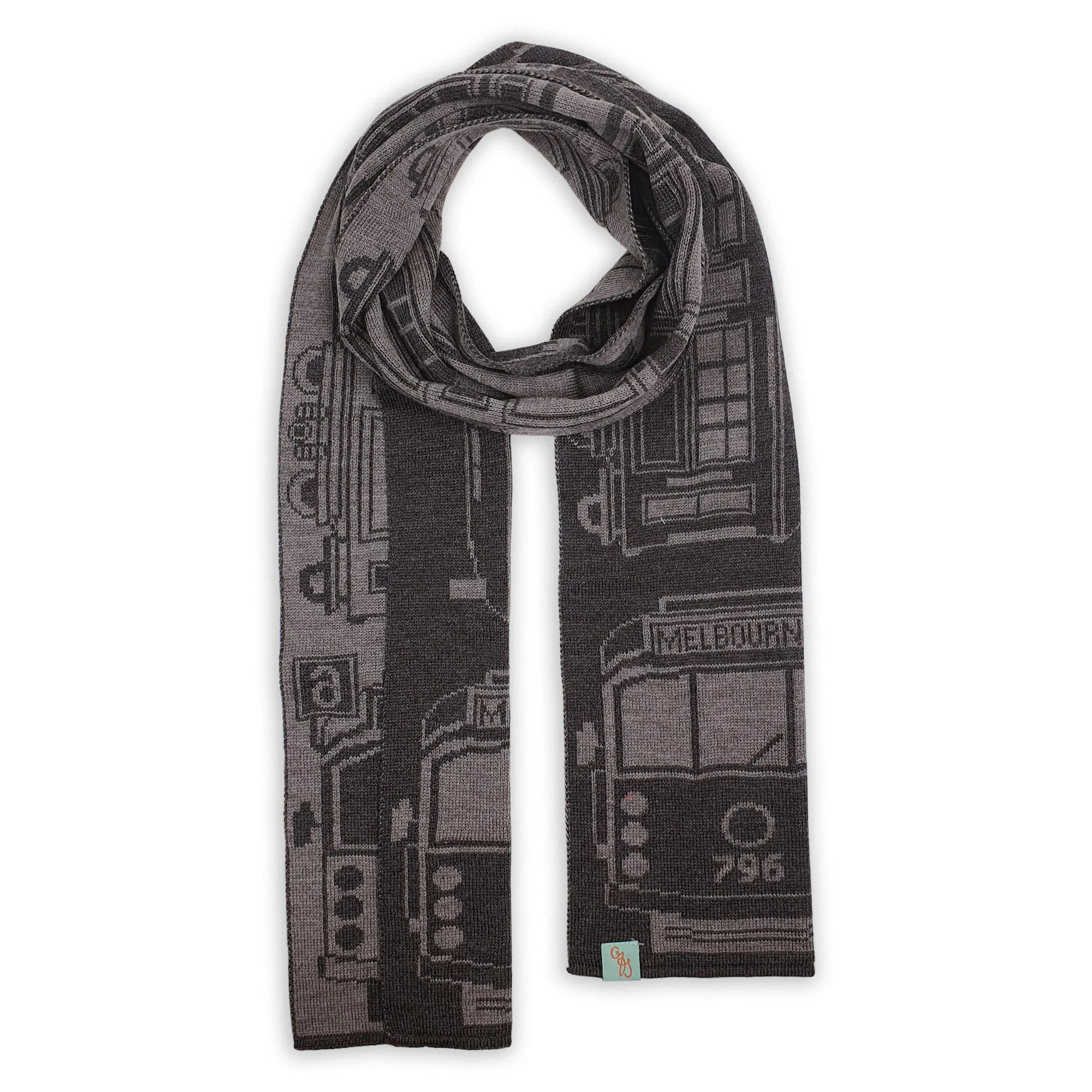 SCARVES - TRAM I AM - EXTRA FINE MERINO WOOL