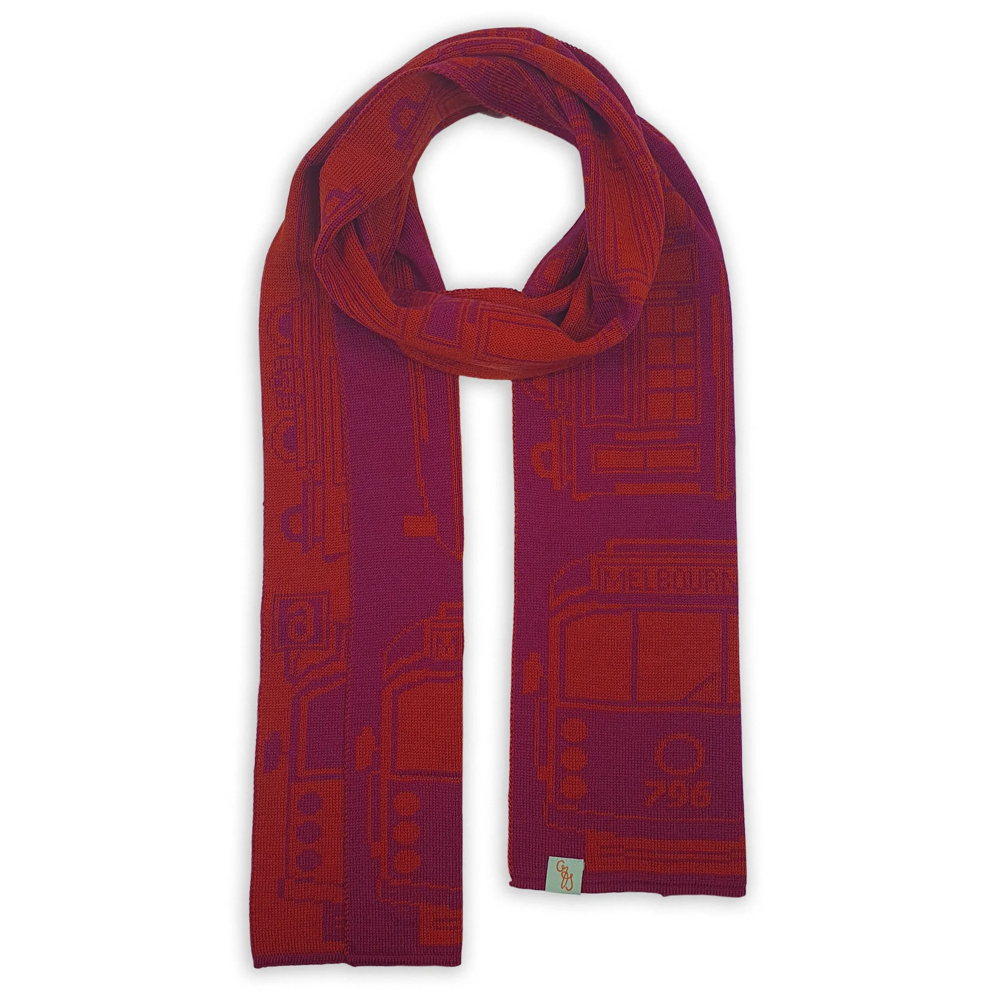 SCARVES - TRAM I AM - EXTRA FINE MERINO WOOL