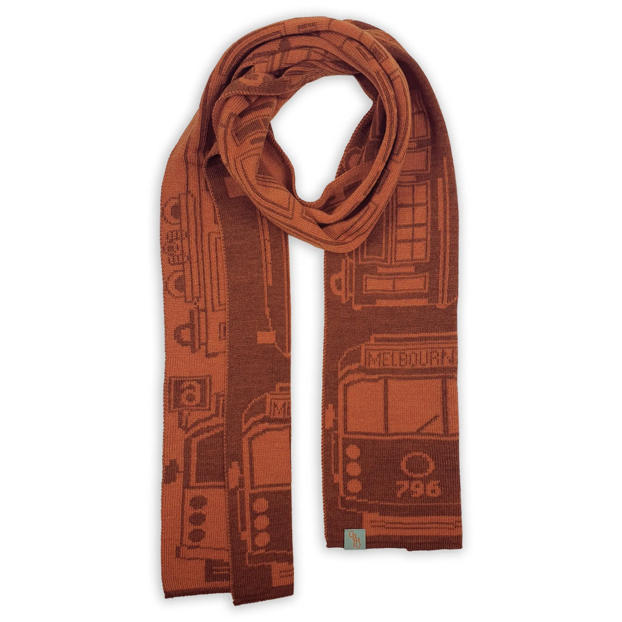 SCARVES - TRAM I AM - EXTRA FINE MERINO WOOL