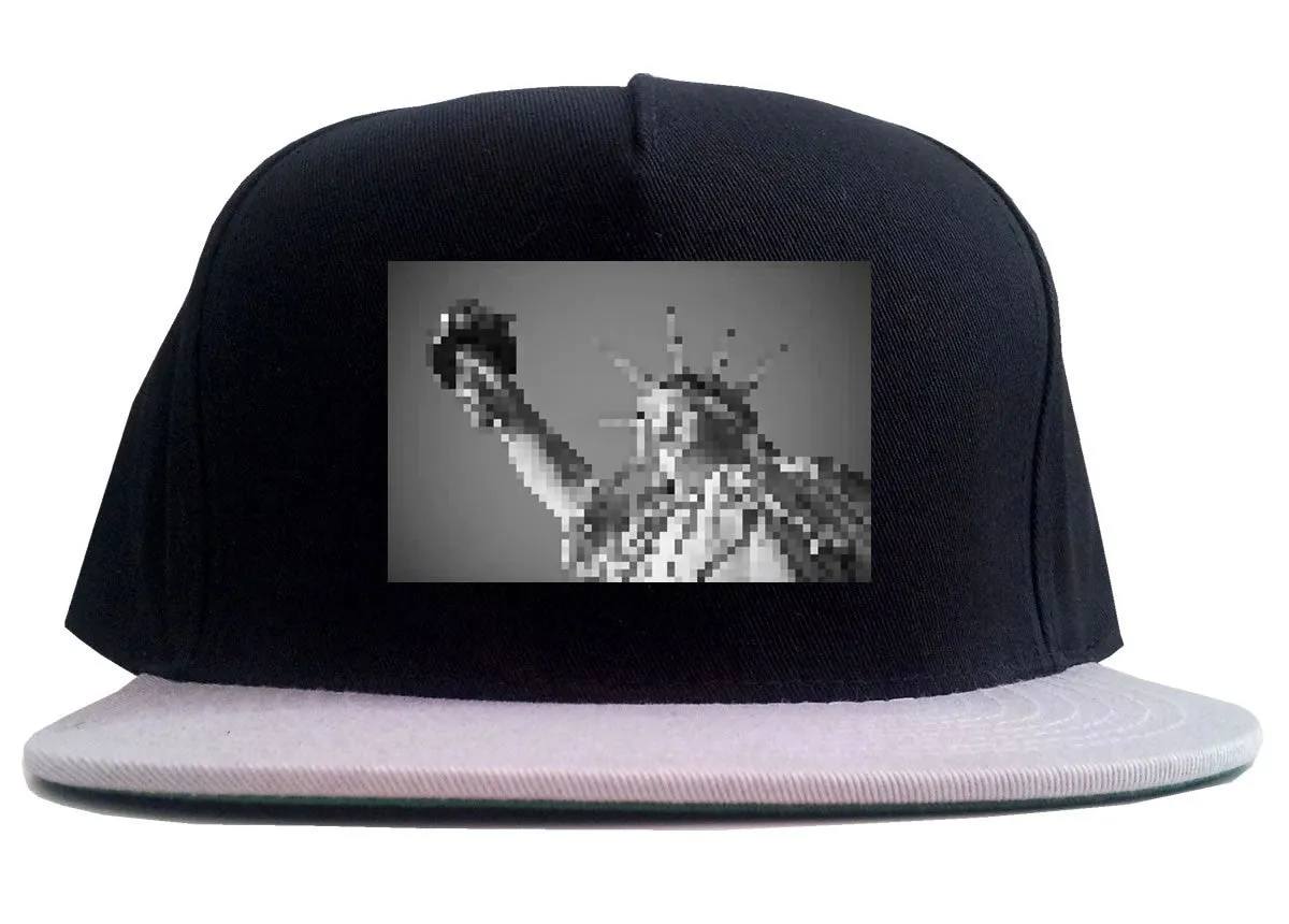 Statue Of Liberty Pixelated 2 Tone Snapback Hat