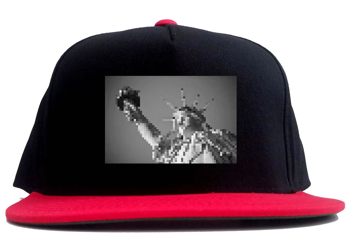 Statue Of Liberty Pixelated 2 Tone Snapback Hat