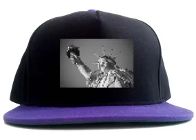 Statue Of Liberty Pixelated 2 Tone Snapback Hat