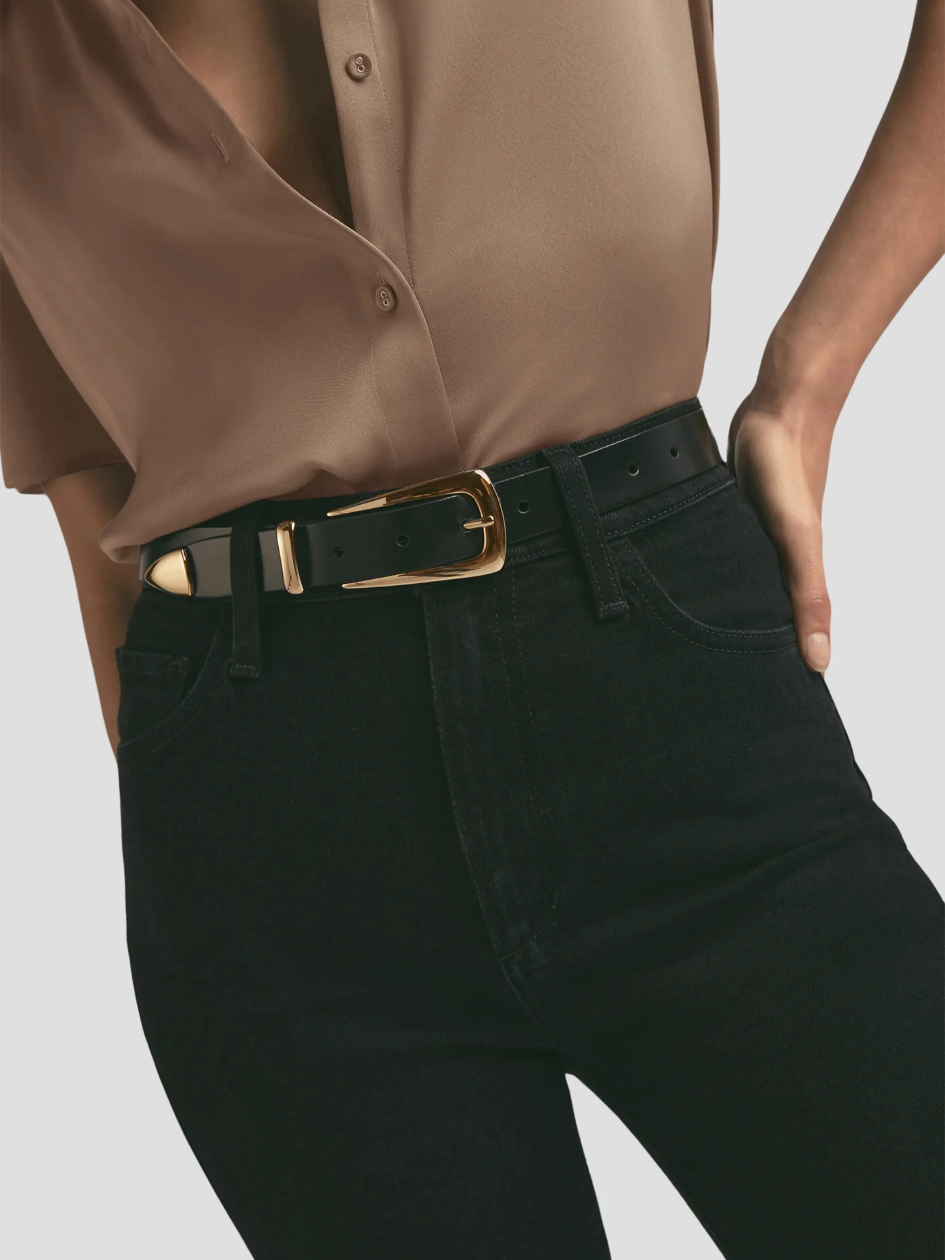 The Statement Belt in Black and Gold