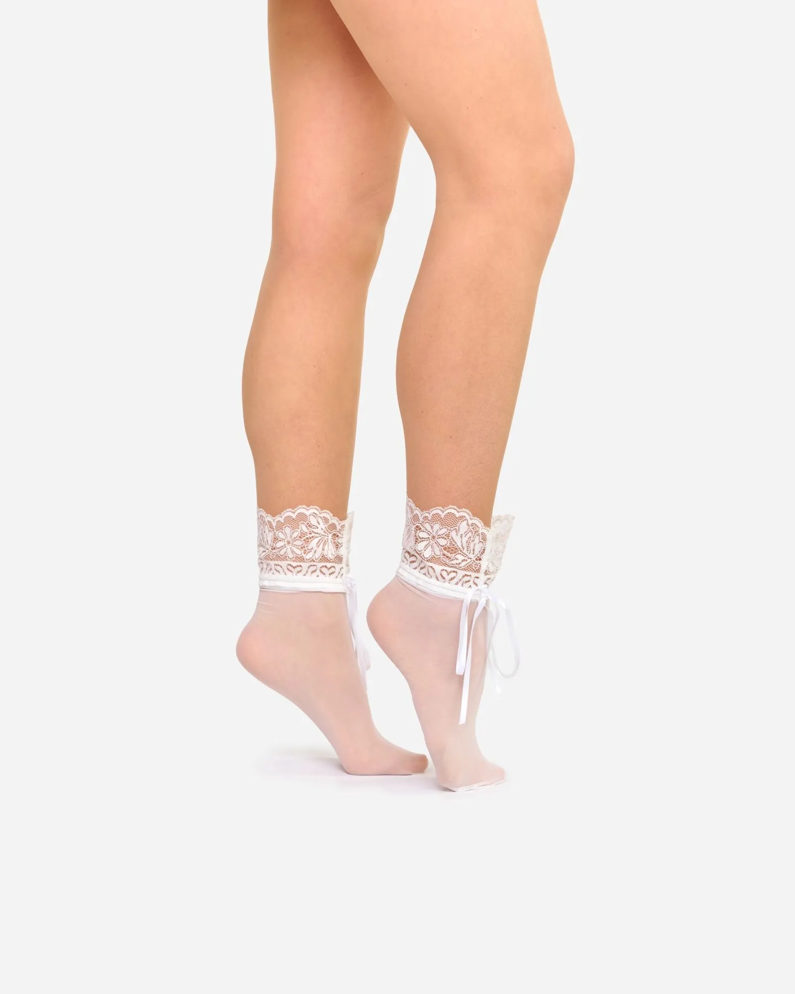 The Tease | Off-White Lace Socks