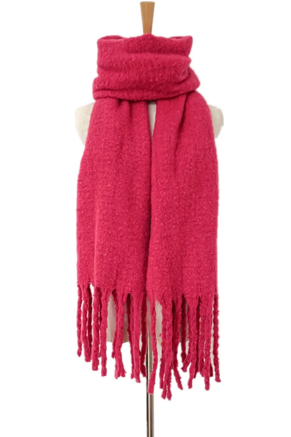 Trendy Fringe Scarf - Polyester, Fashion Forward Design