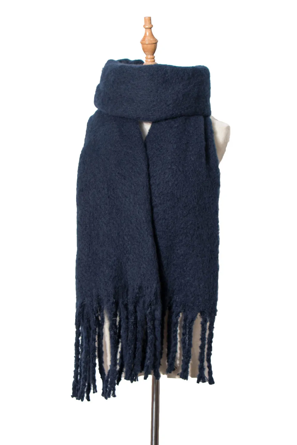 Trendy Fringe Scarf - Polyester, Fashion Forward Design