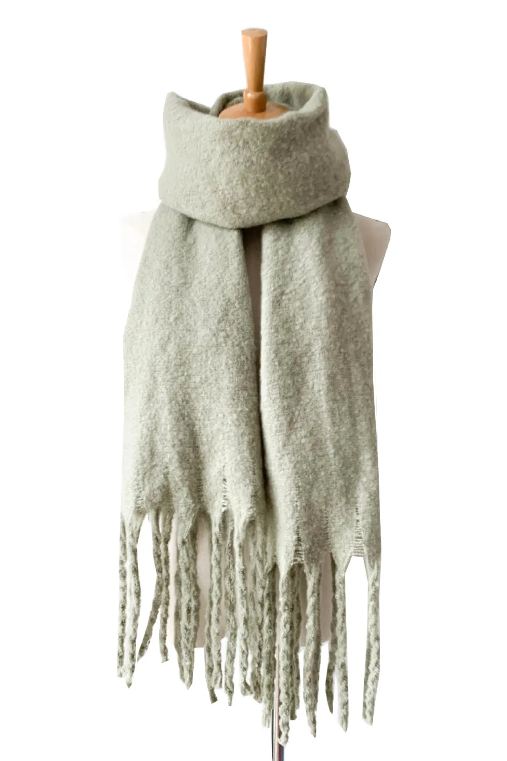 Trendy Fringe Scarf - Polyester, Fashion Forward Design