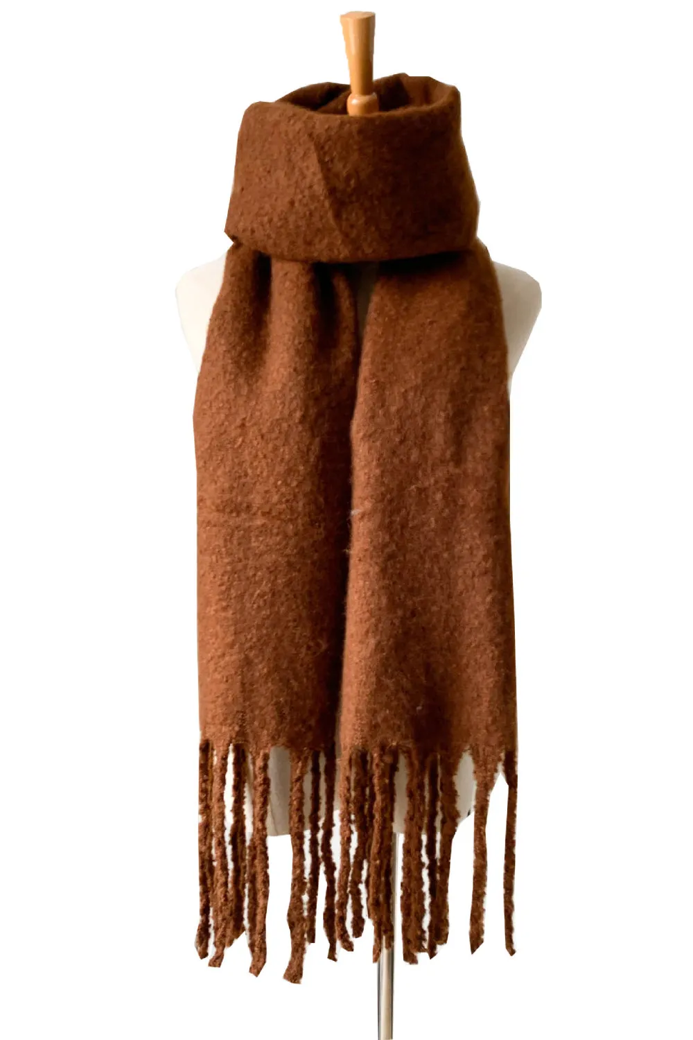 Trendy Fringe Scarf - Polyester, Fashion Forward Design