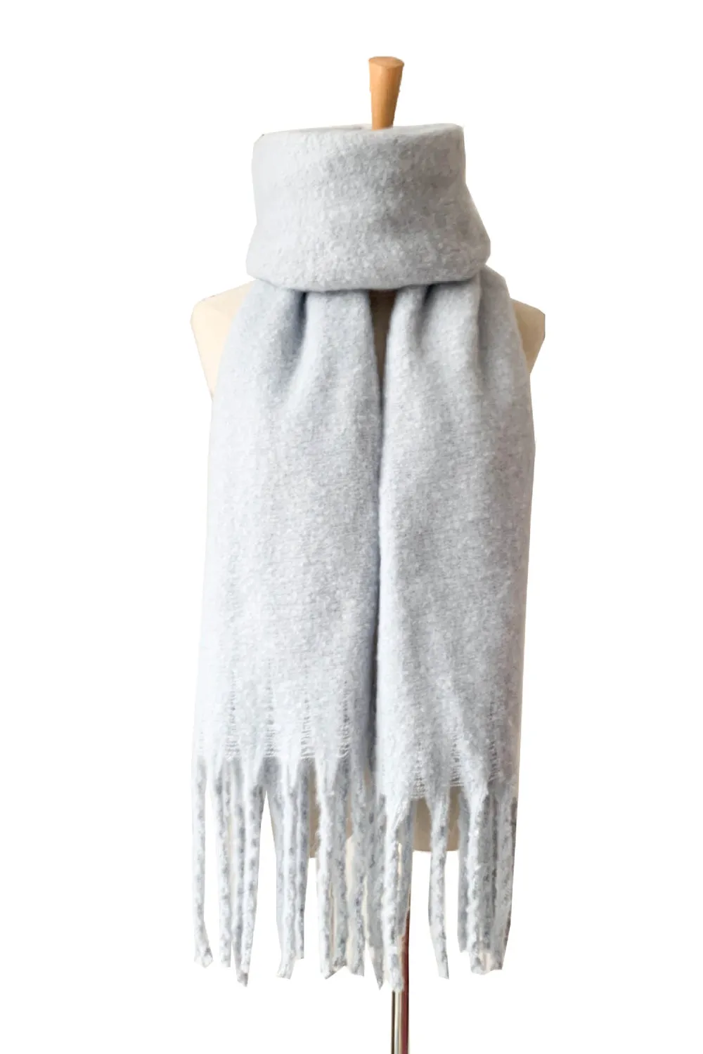 Trendy Fringe Scarf - Polyester, Fashion Forward Design