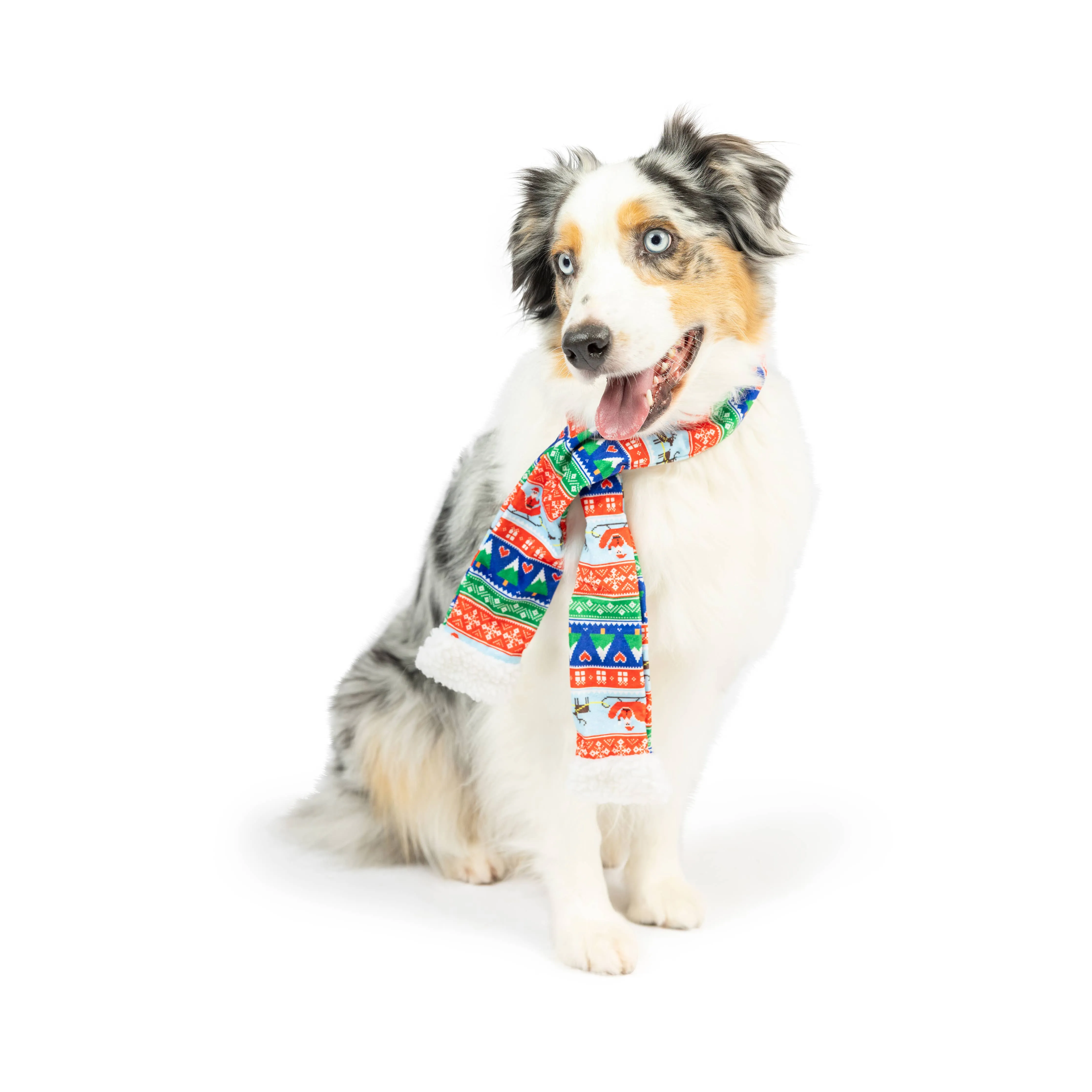 Ugly Sweater Dog Scarf