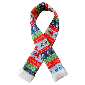 Ugly Sweater Dog Scarf