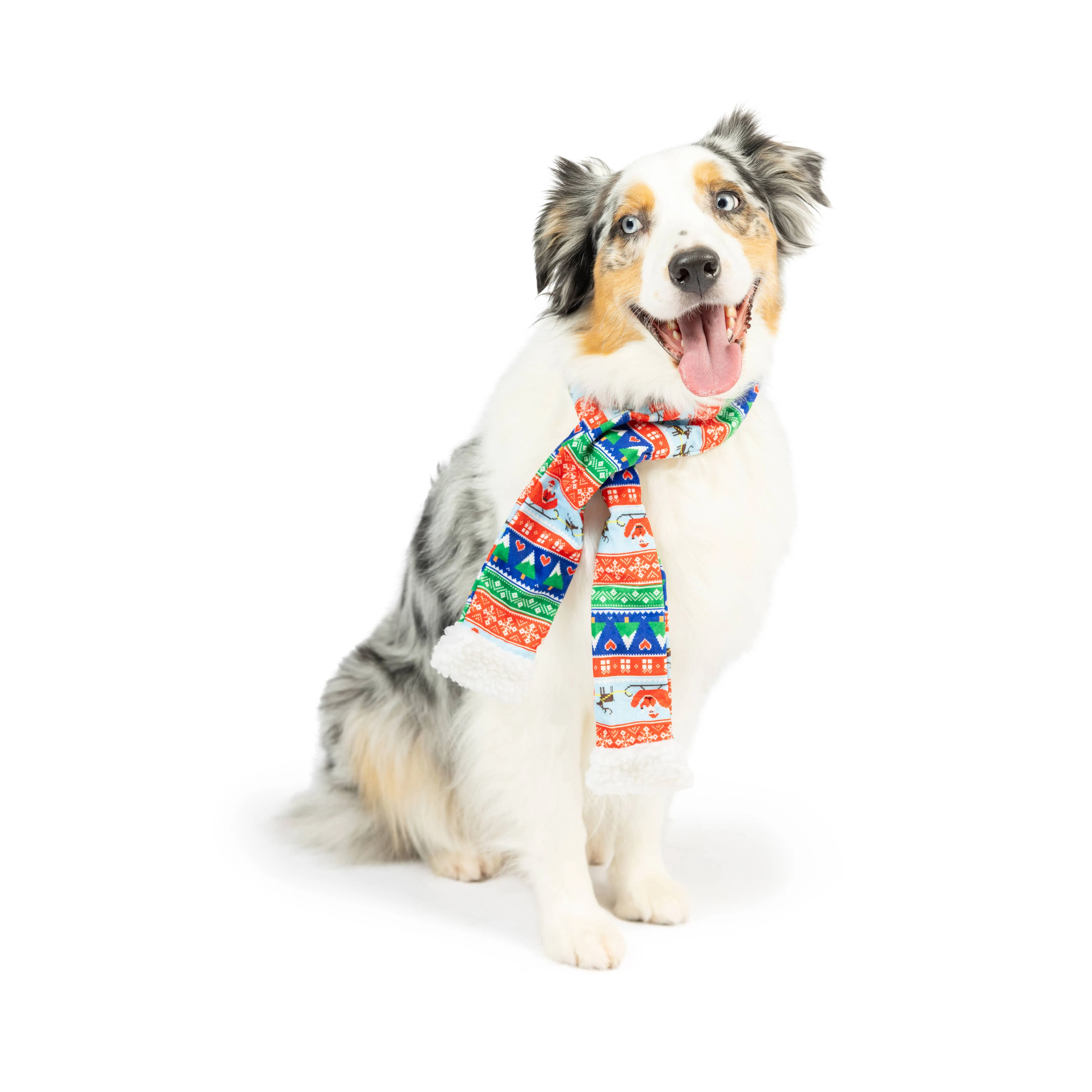 Ugly Sweater Dog Scarf