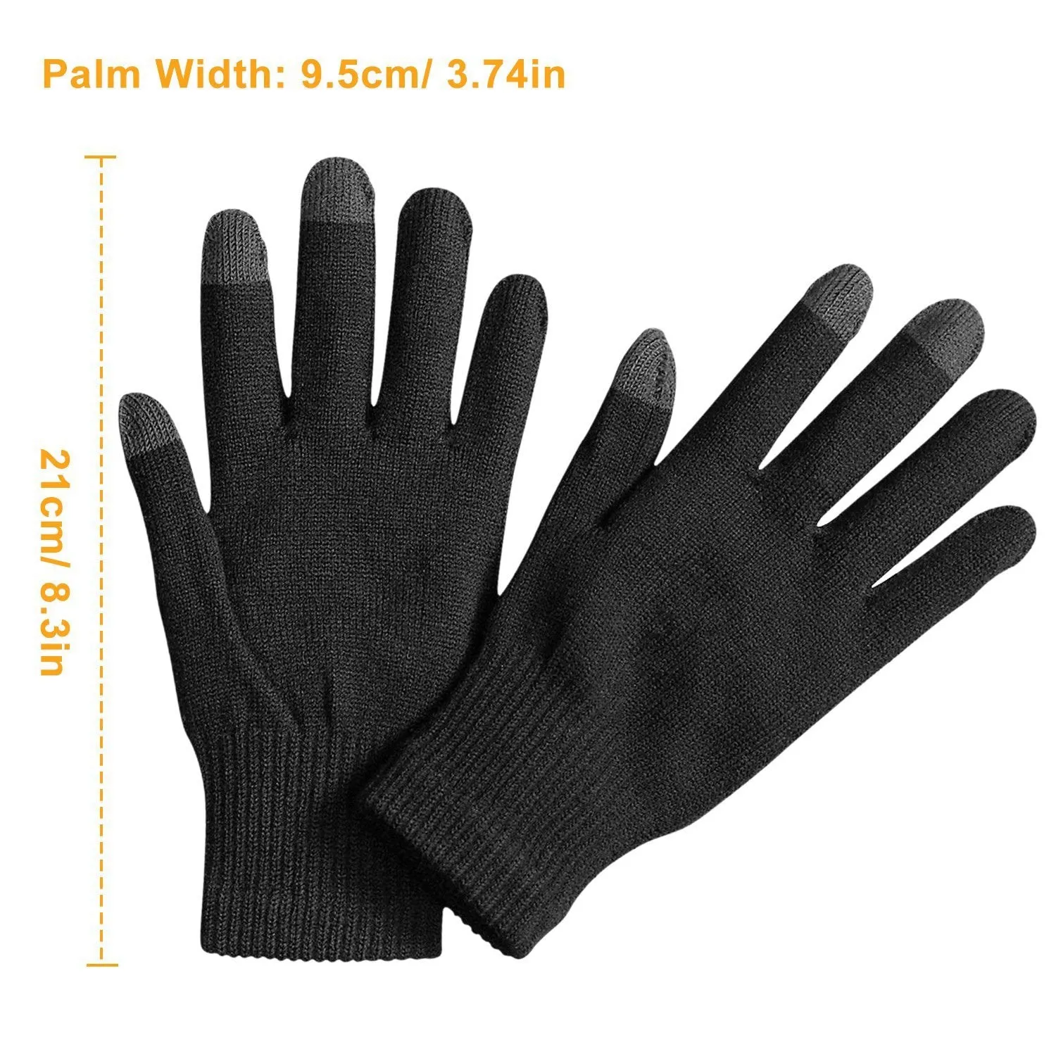 Unisex Winter Knit Gloves Touchscreen