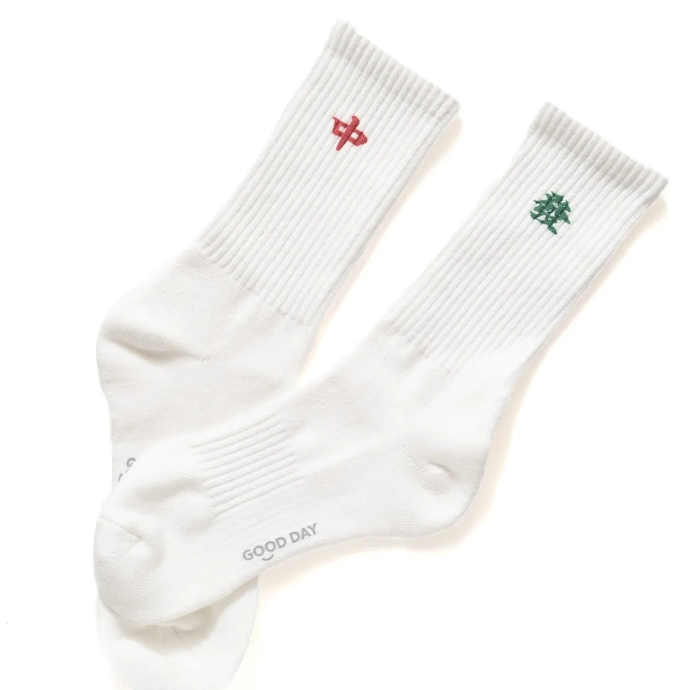 (ZA084) Mahjong Rich & Center Graphic Socks